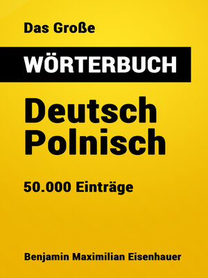 cover image of Das Große Wörterbuch Deutsch--Polnisch